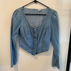 Levi's Blue Denim Button-Down Shirt